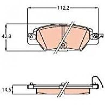 Pastiglia Freno Posteriore TRW per Mazda CX-5 (KE, GH) 2