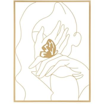 Pannello da Muro 60 cm × 1 cm × 80 cm, Ferro – Hands On Face