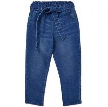 Jean Paperbag Fille Bleu Foncé 6-7 ans Blue Zoo