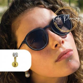 Gioiello Oro KODY – Labret con Pietra Preziosa