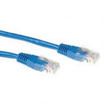 ACT Blaues CAT6A U/UTP LSZH Patchkabel mit RJ45 Steckern, 10 Meter