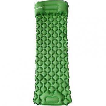 Camping Air Mattress with Pillow and Diamond Design
