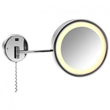 Miroir cosmétique à bras articulé Steinberg Série 650, 248 mm, grossissement triple, chrome