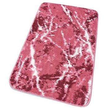 Tapis moderne à effet marbre rose, usage bain – Emmevi Mv S.p.a., 60 × 120 cm