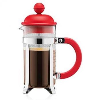 BODUM French Press Coffee Maker, 3 Cup, Red, 0.35 l, 12 oz