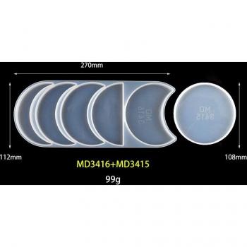 Molde de Resina Epoxi Lunar Eclipse: Arte Lunar DIY