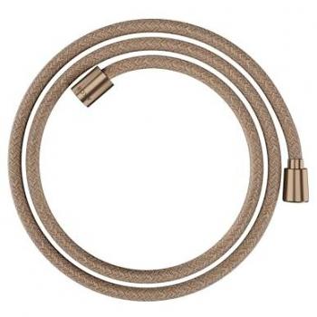 Hansgrohe Textilbrauseschlauch 1600 mm, Mutter 1x konisch, 1x zylindrisch, brushed red gold