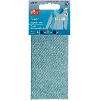 Flickstoff Jeans Iron-On Patch 12x45cm Light Blue