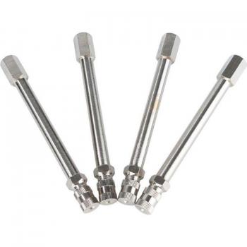 Varilla de extensión de válvula de neumático cromada de 100 mm para vehículos