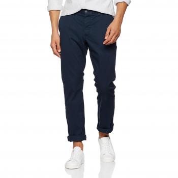 French Connection Men's Machine Gun Stretch Trousers, Marine Blue, W38/L33
