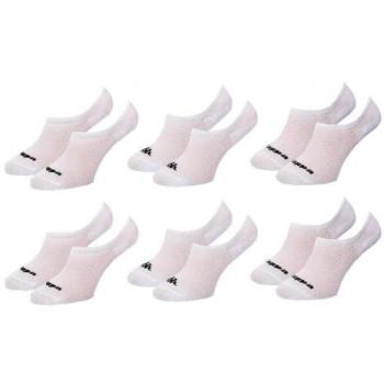 Six paires de chaussettes homme Kappa – Tige courte, style foot, blanc