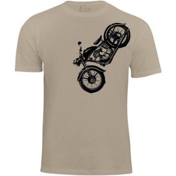Tee Cotton Prime Vintage Motocicletta Beige