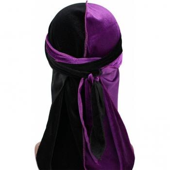 Luxury Velvet Turban Hat for Men
