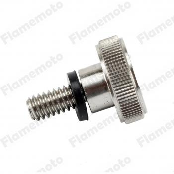 Siège de moto pour Harley Sportster XL Fatboy Dyna Touring en acier inoxydable