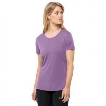 Jack Wolfskin TECH T Damen Funktionsshirt lila M