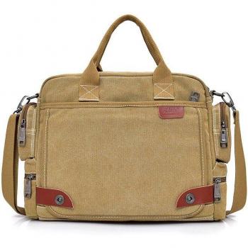 Bolso informal de lona para hombre