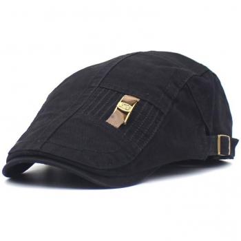Unisex Leather I-Buckle Cap