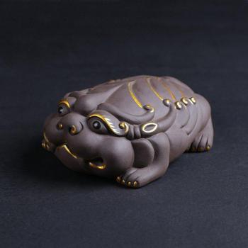 Handcrafted Purple Clay Tea Companion