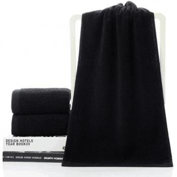 Toalla de Baño Negro 100% Algodón