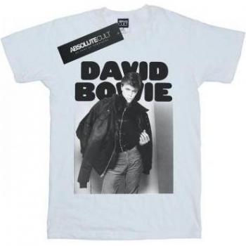 Chemise coton boyfriend avec motif photo David Bowie, pour femmes