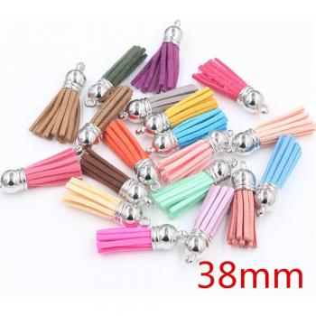 Colorful Suede Tassels for Jewelry Charms (10 pcs/lot)