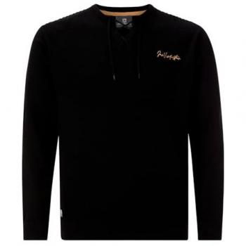 Schwarzer V-Ausschnitt-Pullover ANDGAR von Jan Vanderstorm