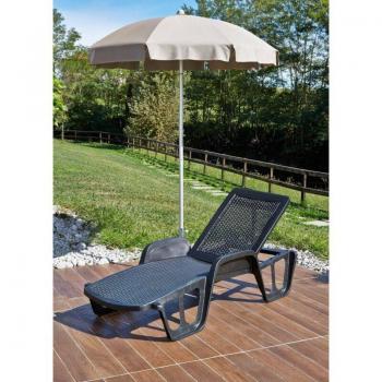 Prendisole Milano Sdraio Esterno 192x71cm Antracite
