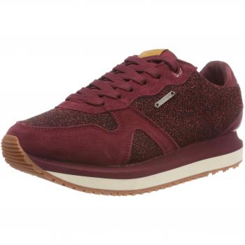 Zapatillas Pepe Jeans Zion Lux para Mujer, Color Rojo