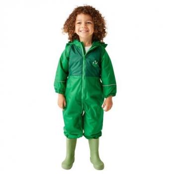 Regatta Mudplay III Puddle Suit Stompy the Dinosaur Jelly Bean 24 Months-3 Years