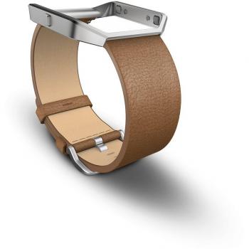 Fitbit Camel Leather Bracelet & Holder – Model FB159LBCMS
