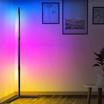 Aeny Well Dimmbare Stehlampe – Fernbedienung, RGB-Farbwechsel