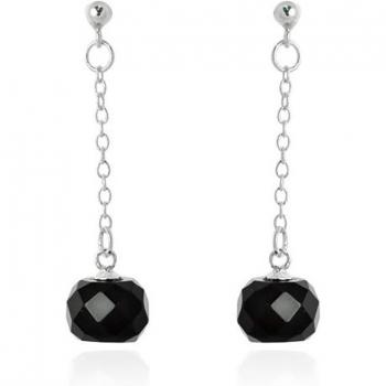 Pendientes Luxenter Kiarik de plata y ónix