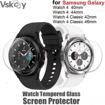 Protector de pantalla de vidrio templado para reloj inteligente Samsung Galaxy Watch 4, 10 unidades