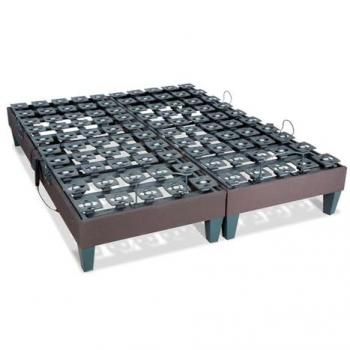Sommier électrique 2 × 90 × 200 cm Gris