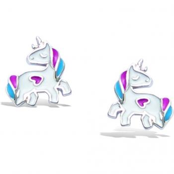 Colorful Unicorn Charm Earrings
