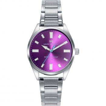 Montre Acier Inoxydable Violet Femme Mark Maddox Marais 36mm Quartz 5 ATM