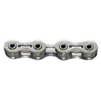 Yaban 10V Self‑Lubricating Chain – Silver Finish, 116 Links, 235 g