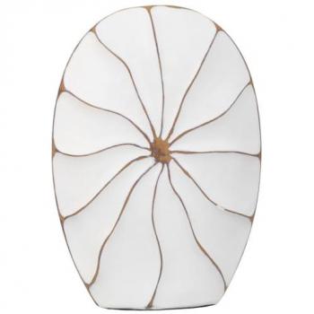 Jarrón Chic de Poliresina Blanco 27x8x39,5 cm