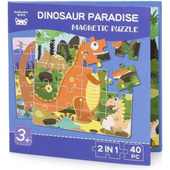 Libro-Puzzle Dinosauri 40 magneti – 2 set da 20