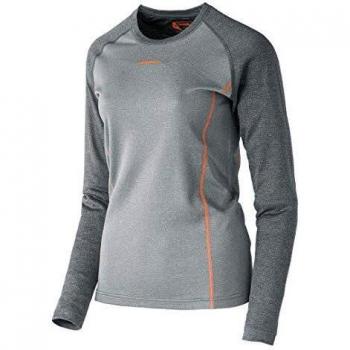 Tee de compresión Trangoworld TRX2 Wool WM para mujer gris claro y oscuro 2XL