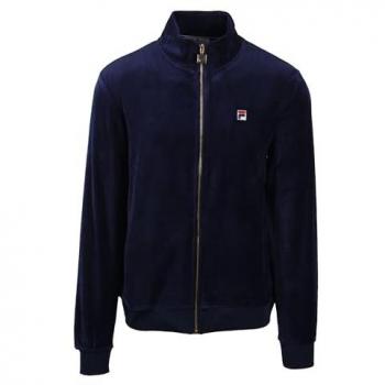 Fila Marc Velour Track Top Jacket in Fila Navy color, size L