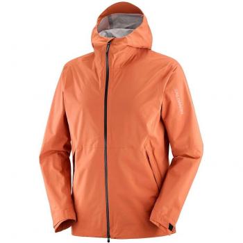 Salomon OuterPath 2.5L WP Naranja con Capucha – Chaqueta Hombre