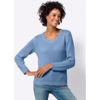 Unifarbener Pullover für Damen
