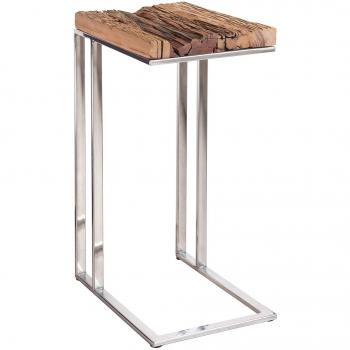 Priya Beistelltisch – 31 × 72 × 46 cm Holz mit Stahlgestell, Industrie‑Look