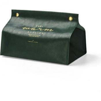 Leather Tissue Storage Tray