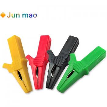 2PCS Power Test Crocodile Clips for 4mm Banana Plug