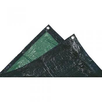 TechIT Bâche Protection Lourde 240 g/m² – 4×5 m – Polyéthylène Métallisé Noir