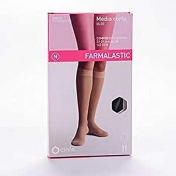 Farmalastic Media Corta Negra Reina Plus