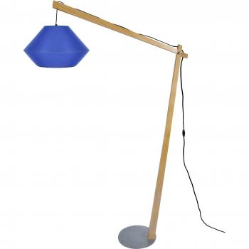 Madera y luz: lámpara de pie Tosel 1,65 × 10 cm