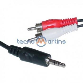 Cabo de Áudio Jack 3.5mm Macho para 2-RCA Macho 10M